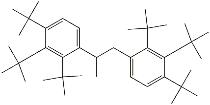 1,2-Bis(2,3,4-tri-tert-butylphenyl)propane,,结构式