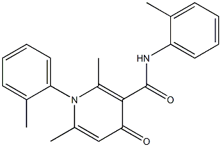 1,4-Dihydro-N,1-di(o-tolyl)-4-oxo-2,6-dimethylnicotinamide Structure