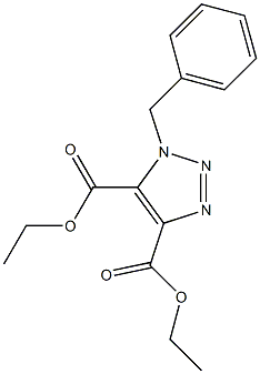 1-Benzyl-1H-1,2,3-triazole-4,5-dicarboxylic acid diethyl ester Struktur