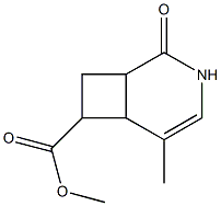 5-メチル-2-オキソ-3-アザビシクロ[4.2.0]オクタ-4-エン-7-カルボン酸メチル 化学構造式