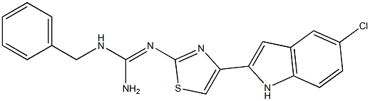 2-[[Amino(benzylamino)methylene]amino]-4-(5-chloro-1H-indol-2-yl)thiazole