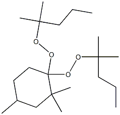 2,2,4-Trimethyl-1,1-bis(1,1-dimethylbutylperoxy)cyclohexane,,结构式