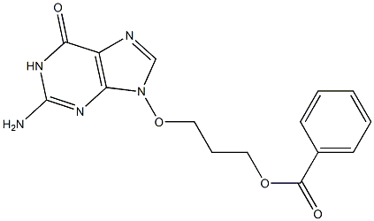 2-Amino-9-(3-benzoyloxypropyloxy)-9H-purin-6(1H)-one,,结构式