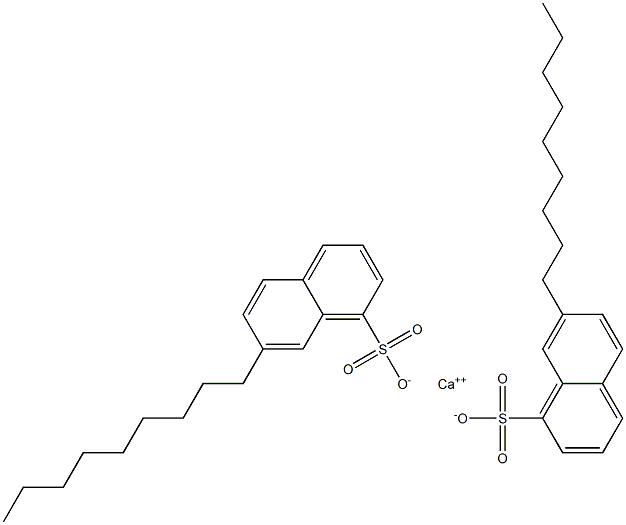 Bis(7-nonyl-1-naphthalenesulfonic acid)calcium salt,,结构式