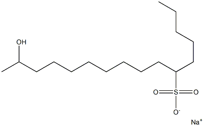  15-Hydroxyhexadecane-6-sulfonic acid sodium salt