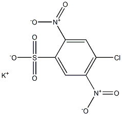 4-クロロ-2,5-ジニトロベンゼンスルホン酸カリウム 化学構造式