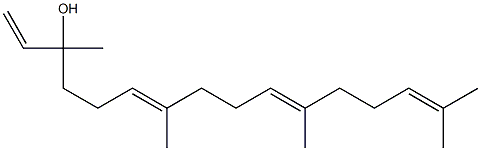 3,7,11,15-Tetramethyl-1,6,10,14-hexadecatetren-3-ol Structure