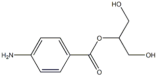 4-Aminobenzoic acid 1,3-dihydroxypropan-2-yl ester Structure