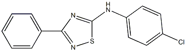 3-Phenyl-5-(4-chlorophenyl)amino-1,2,4-thiadiazole Structure