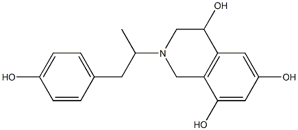 1,2,3,4-Tetrahydro-2-[3-(4-hydroxyphenyl)propan-2-yl]isoquinoline-4,6,8-triol Structure