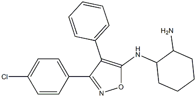 N-[4-Phenyl-3-(4-chlorophenyl)isoxazol-5-yl]cyclohexane-1,2-diamine Structure