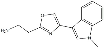 3-[5-(2-Aminoethyl)-1,2,4-oxadiazol-3-yl]-1-methyl-1H-indole 结构式