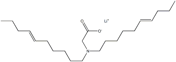 N,N-Di(6-decenyl)glycine lithium salt Structure