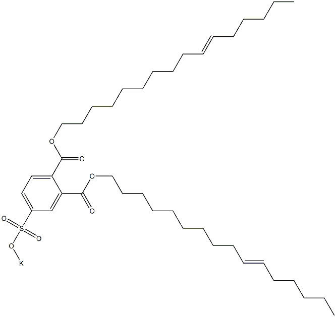 4-(Potassiosulfo)phthalic acid di(10-hexadecenyl) ester Structure