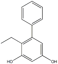 4-Ethyl-5-phenyl-1,3-benzenediol Struktur