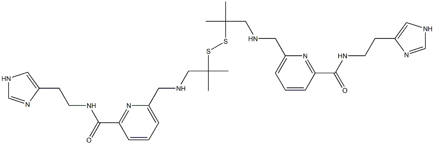 6,6'-[Dithiobis(2,2-dimethylethylene)bis(iminomethylene)]bis[N-[2-(1H-imidazol-4-yl)ethyl]pyridine-2-carboxamide]