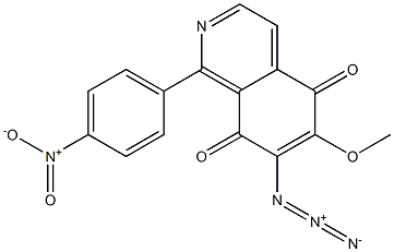 7-Azido-6-methoxy-1-(4-nitrophenyl)isoquinoline-5,8-dione,,结构式