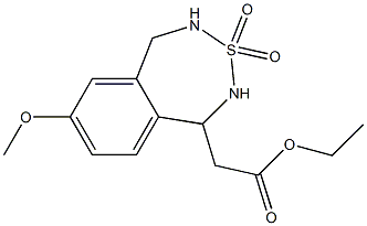 (7-Methoxy-1,2,4,5-tetrahydro-3,2,4-benzothiadiazepine 3,3-dioxide)-1-ylacetic acid ethyl ester