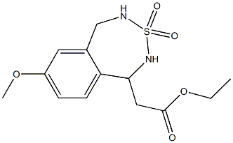  (7-Methoxy-1,2,4,5-tetrahydro-3,2,4-benzothiadiazepine 3,3-dioxide)-1-ylacetic acid ethyl ester