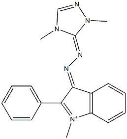3-[2-[(2,4-Dihydro-2,4-dimethyl-3H-1,2,4-triazole)-3-ylidene]hydrazono]-1-methyl-2-phenyl-3H-indolium
