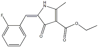 2-Methyl-4-oxo-5-(2-fluorobenzylidene)-2-pyrroline-3-carboxylic acid ethyl ester