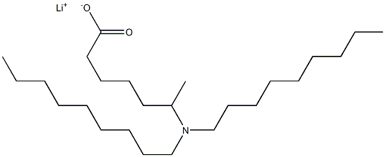 6-(Dinonylamino)heptanoic acid lithium salt 结构式