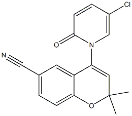 2,2-Dimethyl-6-cyano-4-[(5-chloro-1,2-dihydro-2-oxopyridin)-1-yl]-2H-1-benzopyran|