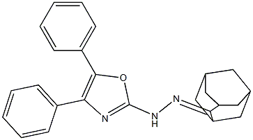 Adamantan-2-one (4,5-diphenyloxazol-2-yl)hydrazone Structure