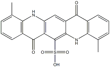 5,7,12,14-Tetrahydro-4,11-dimethyl-7,14-dioxoquino[2,3-b]acridine-6-sulfonic acid Structure