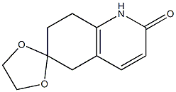 1,2,7,8-Tetrahydrospiro[quinoline-6(5H),2'-[1,3]dioxolane]-2-one Structure