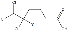 5,5,6,6-Tetrachlorocaproic acid Struktur