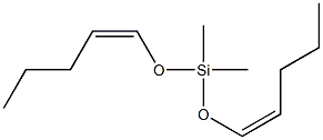 Dimethylbis[(Z)-1-pentenyloxy]silane,,结构式