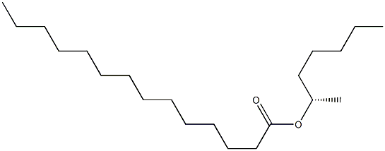 (+)-Myristic acid (S)-1-methylhexyl ester 结构式