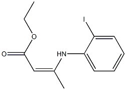 3-(2-Iodophenylamino)-2-butenoic acid ethyl ester,,结构式