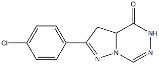 3,3a-Dihydro-2-(4-chlorophenyl)pyrazolo[1,5-d][1,2,4]triazin-4(5H)-one Structure