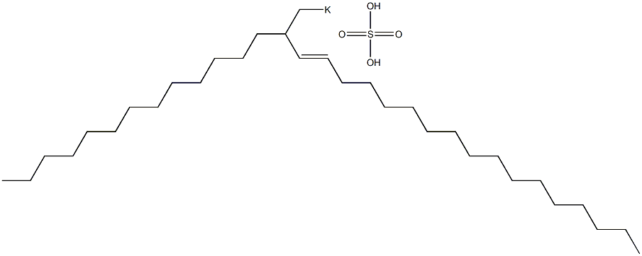 硫酸2-トリデシル-3-ノナデセニル=カリウム 化学構造式