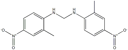 N,N'-Bis(4-nitro-2-methylphenyl)methanediamine,,结构式