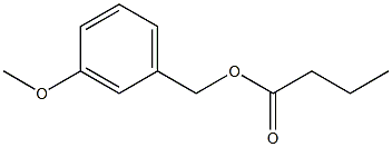 ブタン酸3-メトキシベンジル 化学構造式