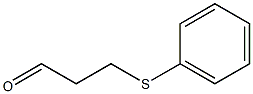 3-[(フェニル)チオ]プロピオンアルデヒド 化学構造式