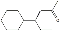 [S,(+)]-4-Cyclohexyl-2-hexanone Structure