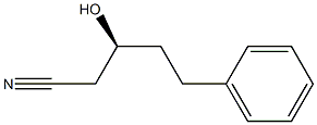 (3S)-3-Hydroxy-5-phenylpentanenitrile Struktur