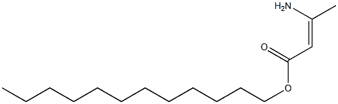 3-Aminocrotonic acid dodecyl ester Struktur