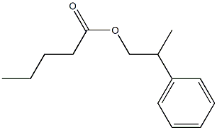 Pentanoic acid 2-phenylpropyl ester Struktur