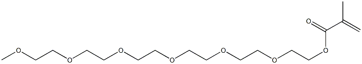 Methacrylic acid 17-methoxy-3,6,9,12,15-pentaoxaheptadecane-1-yl ester Structure