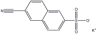 6-Cyano-2-naphthalenesulfonic acid potassium salt Struktur