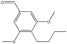 4-Butyl-3,5-dimethoxybenzaldehyde,,结构式