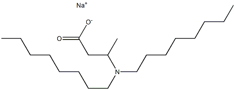 3-(Dioctylamino)butyric acid sodium salt Structure