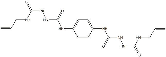 N-(((prop-2-enylamino)thioxomethyl)amino)((4-((2-((prop-2-enylamino)thioxomethyl)hydrazino)carbonylamino)phenyl)amino)formamide