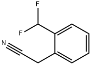 BENZENEACETONITRILE, 2-(DIFLUOROMETHYL)- Struktur