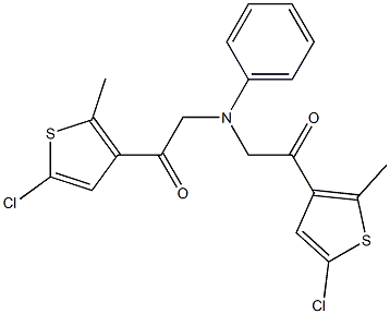  1-(5-CHLORO-2-METHYL-THIOPHEN-3-YL)-2-([2-(5-CHLORO-2-METHYL-THIOPHEN-3-YL)-2-OXO-ETHYL]-PHENYL-AMINO)-ETHANONE